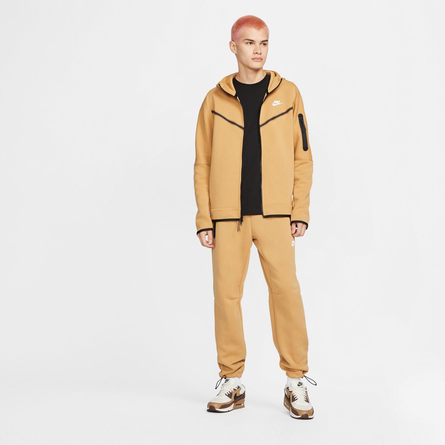 Nike Sportswear Tech Fleece Hoodie & Joggers Set Elemental Gold/Sail