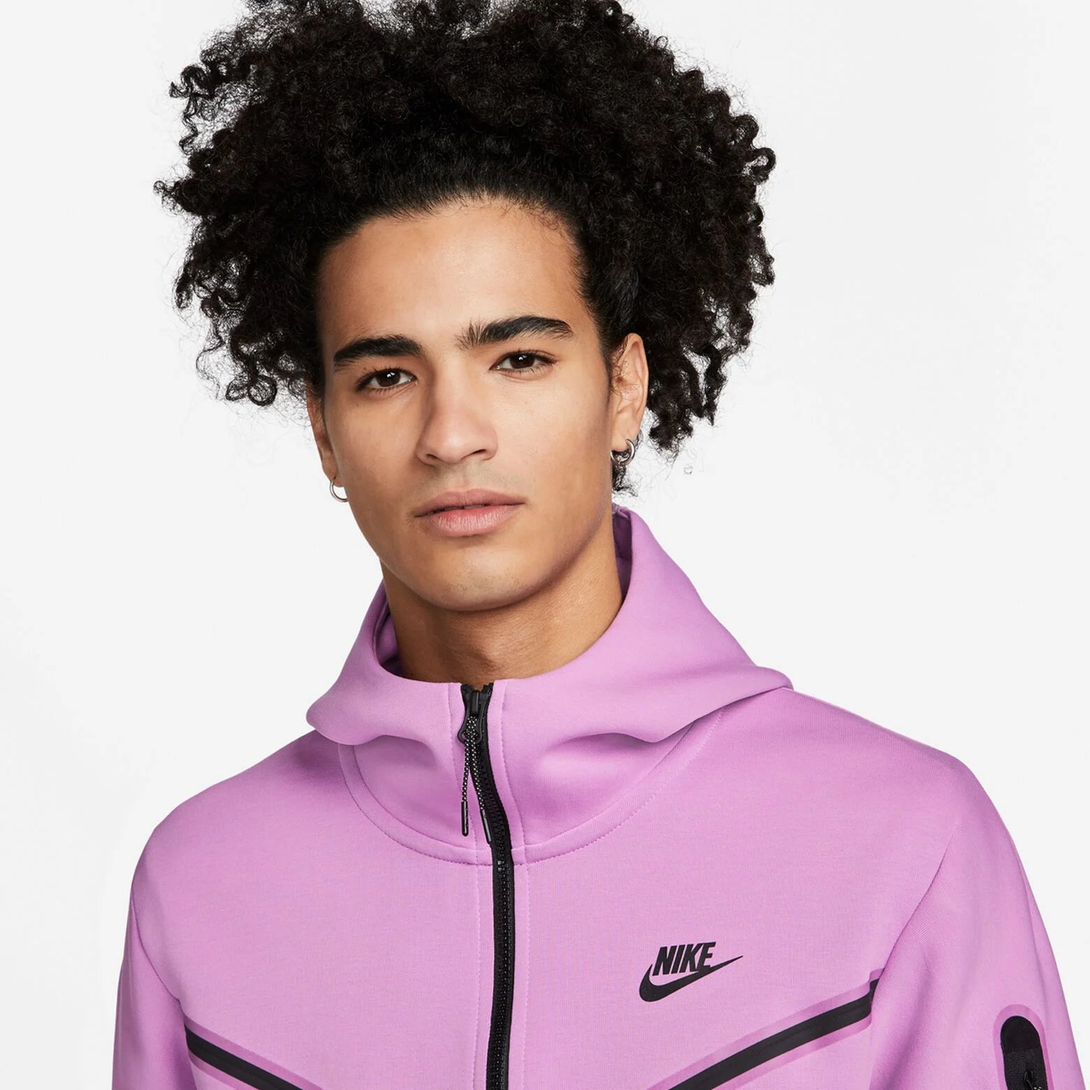 Nike Sportswear Tech Fleece Hoodie & Joggers Set Violet Shock/Black