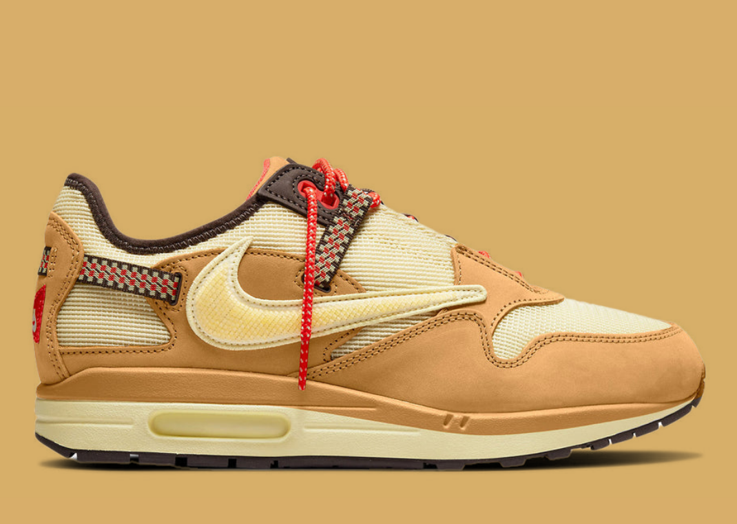 Nike Air Max 1 Travis Scott Cactus Jack Wheat Lemon Drop