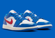 Jordan 1 Low Sport Blue Gym Red