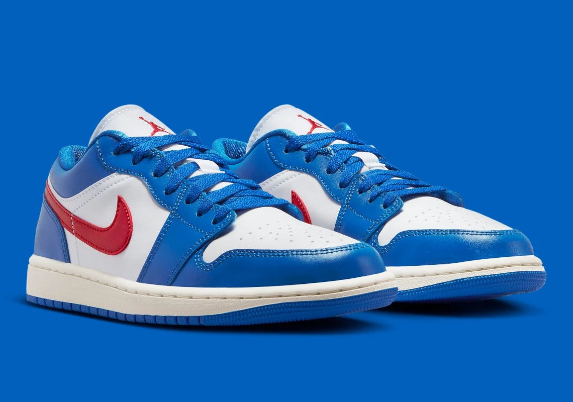 Jordan 1 Low Sport Blue Gym Red