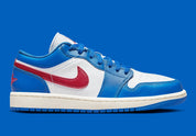 Jordan 1 Low Sport Blue Gym Red