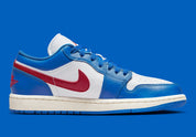 Jordan 1 Low Sport Blue Gym Red