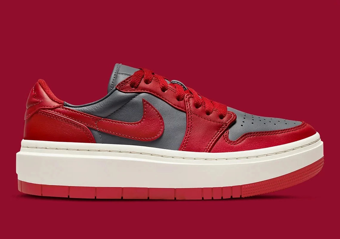 Jordan 1 Elevate Low Dark Grey Varsity Red