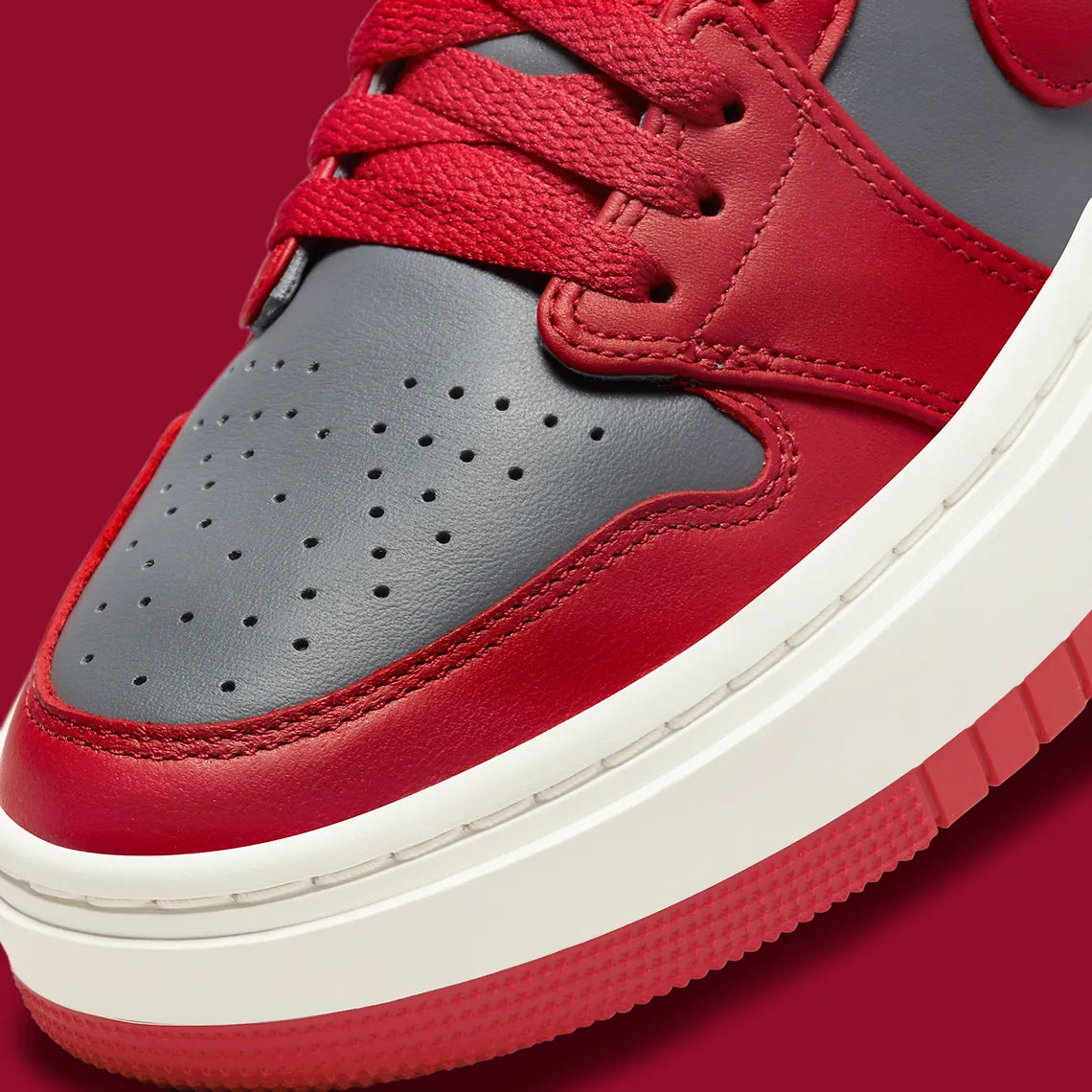 Jordan 1 Elevate Low Dark Grey Varsity Red