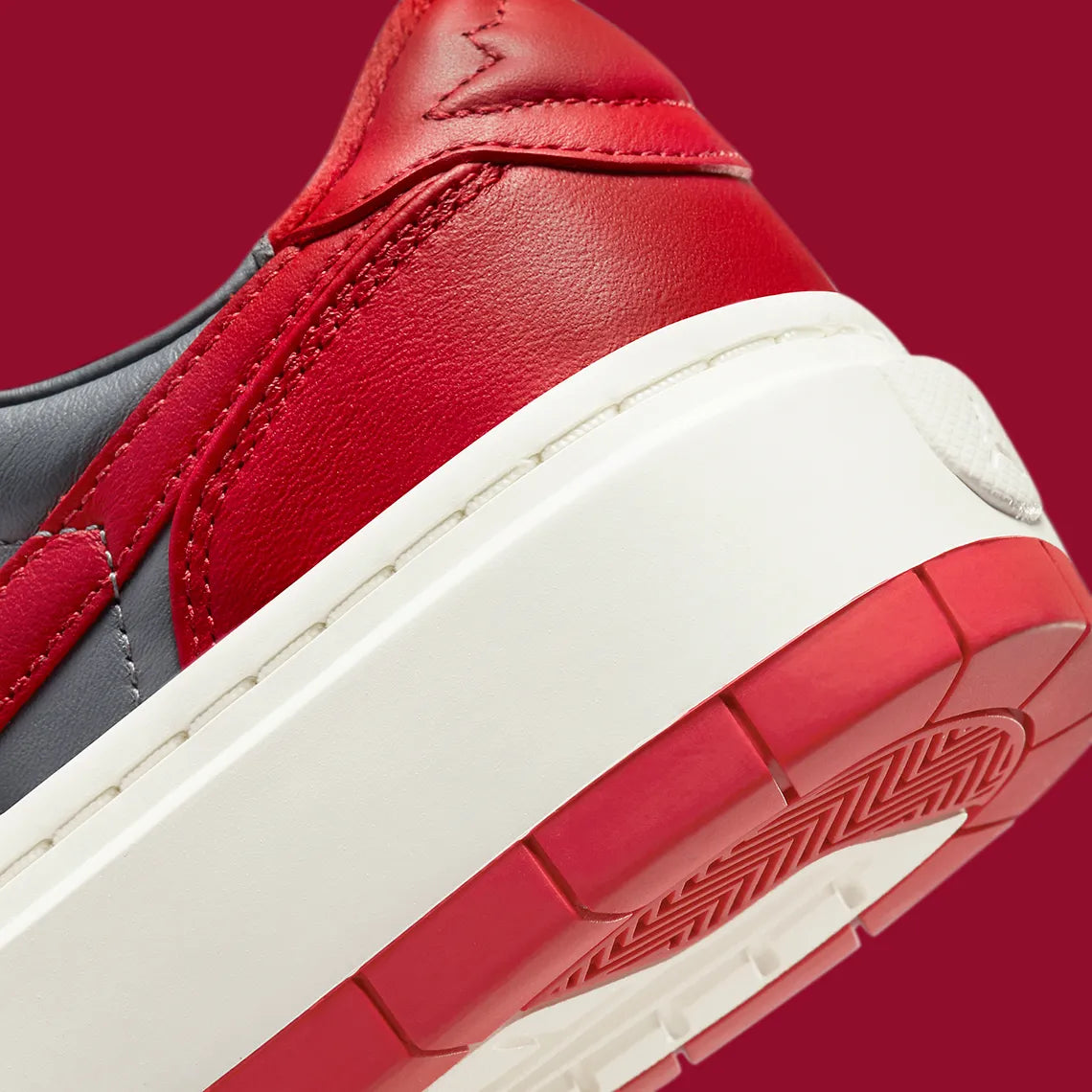 Jordan 1 Elevate Low Dark Grey Varsity Red