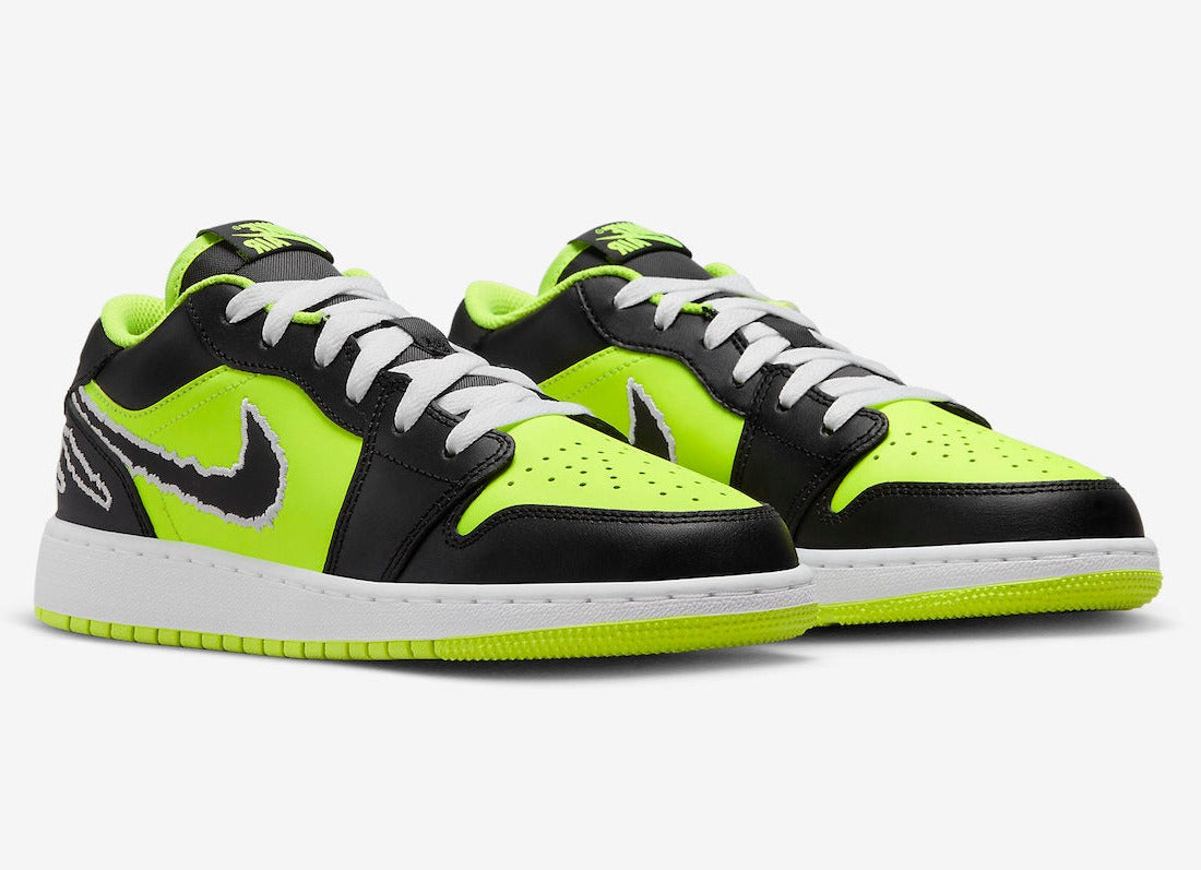 Jordan 1 Low SE Black Cat Volt