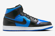 Jordan 1 Mid Black Royal Metallic