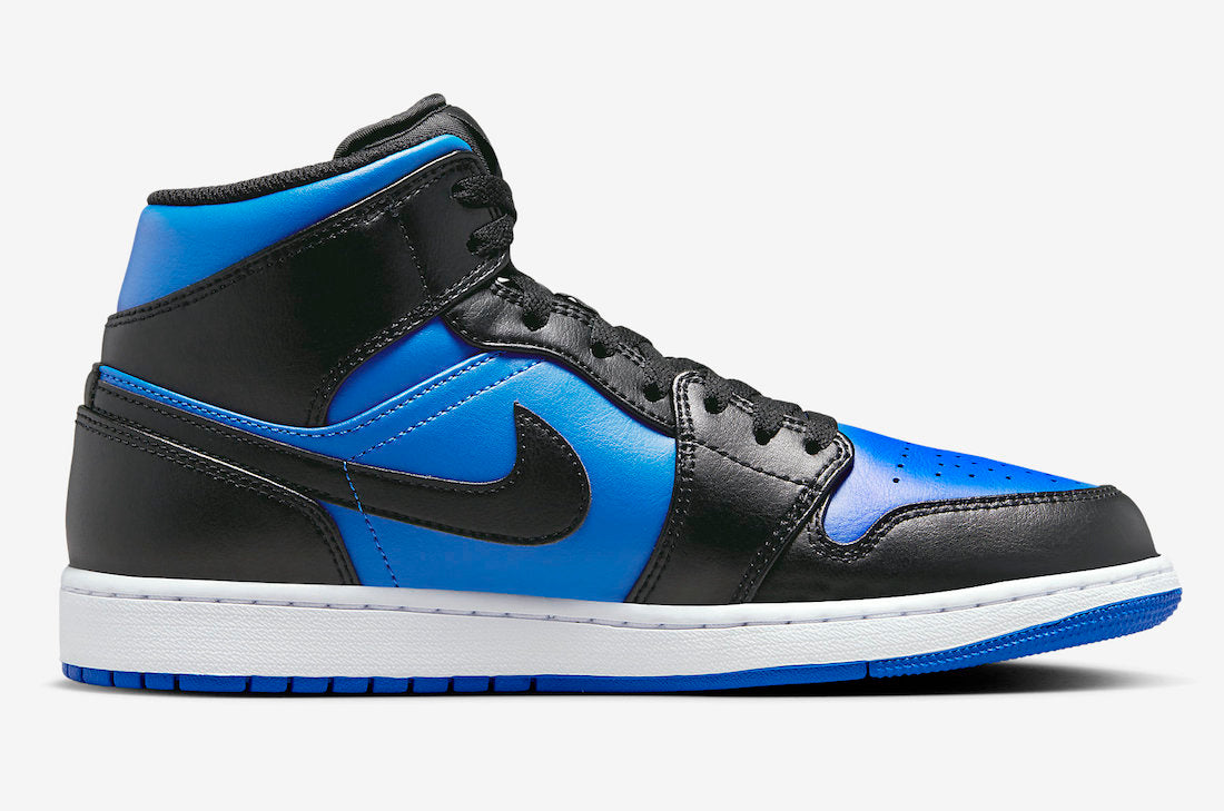 Jordan 1 Mid Black Royal Metallic