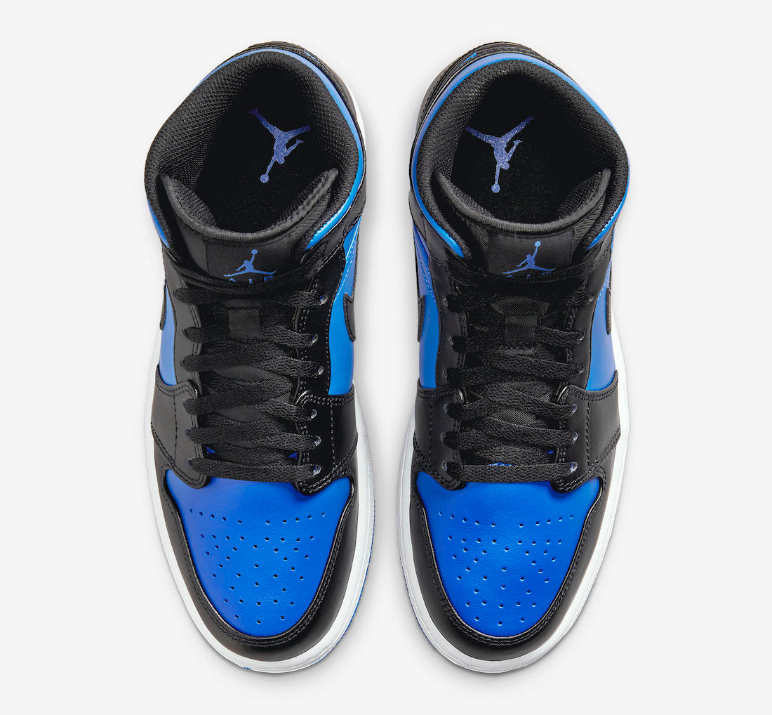 Jordan 1 Mid Black Royal Metallic