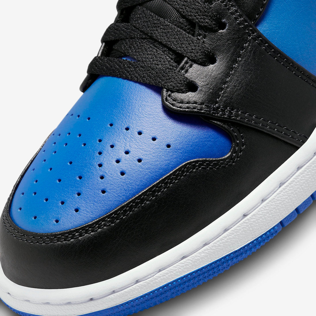 Jordan 1 Mid Black Royal Metallic