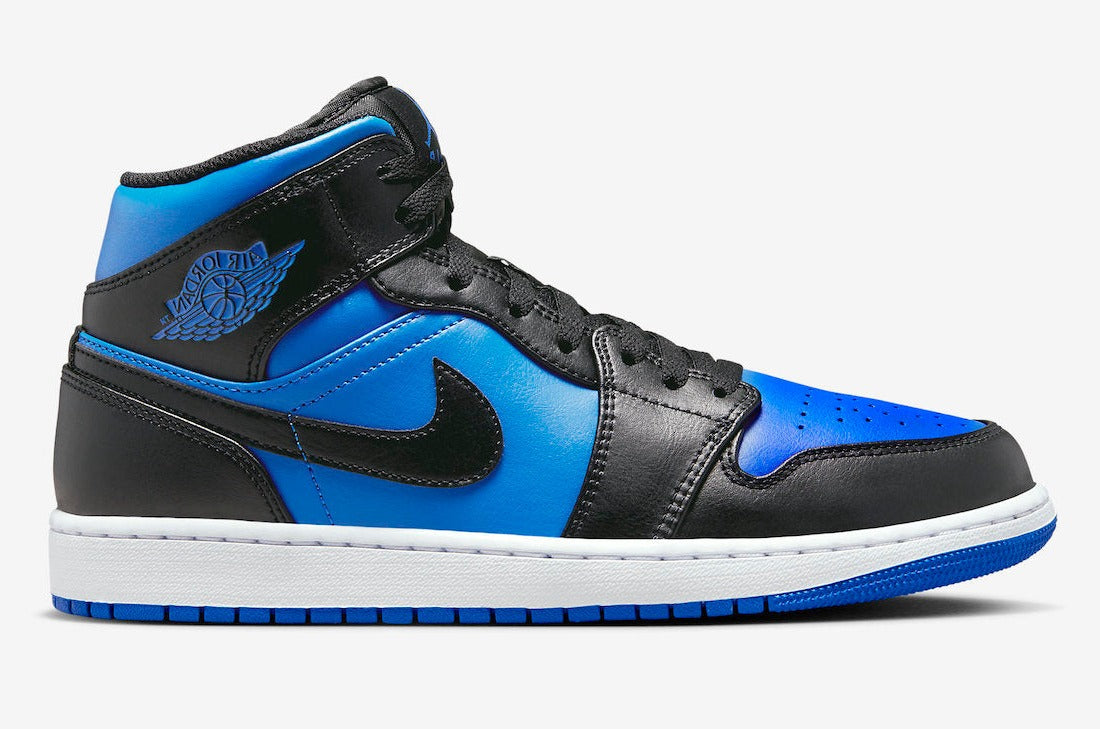 Jordan 1 Mid Black Royal Metallic