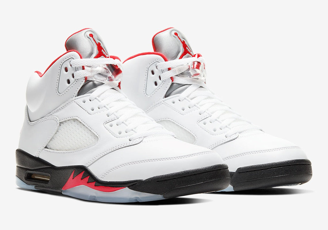 Jordan 5 Retro Fire Red Silver Tongue (2020)