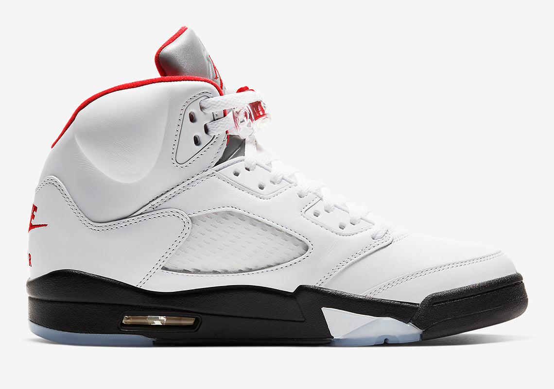 Jordan 5 Retro Fire Red Silver Tongue (2020)