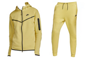 Nike Sportswear Tech Fleece Hoodie & Joggers Set Saturn Gold/Black