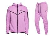 Nike Sportswear Tech Fleece Hoodie & Joggers Set Violet Shock/Black