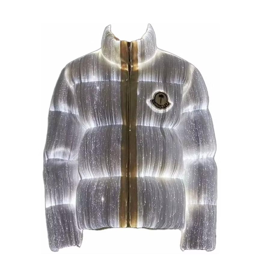 Moncler Maya 70 by Palm Angels Jacket Bright White