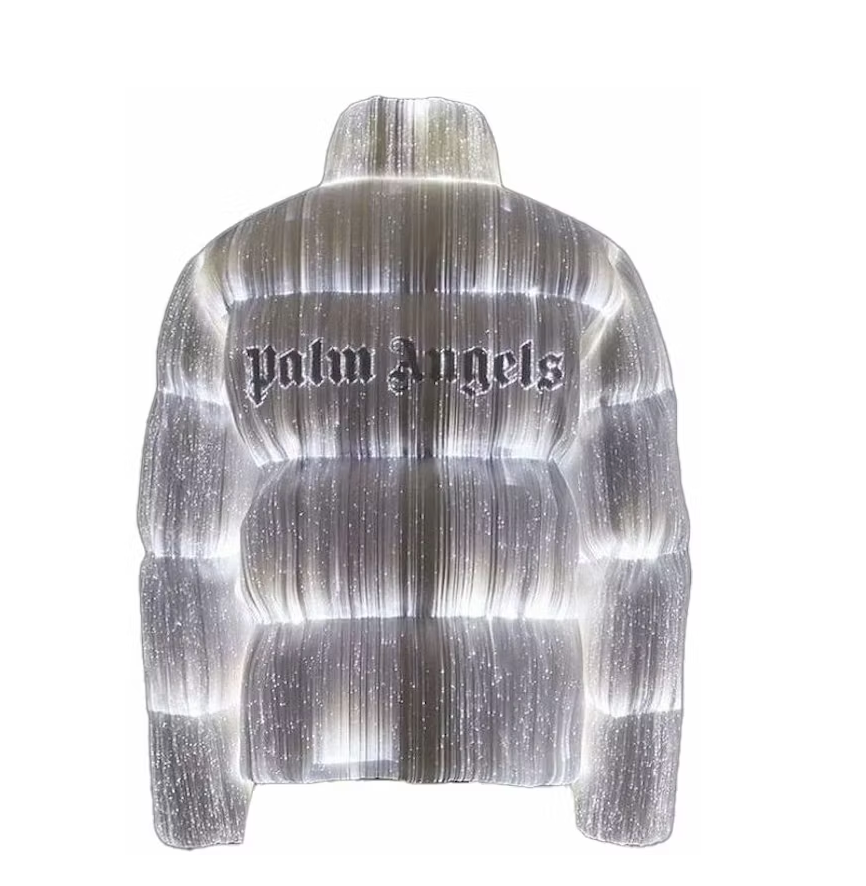 Moncler Maya 70 by Palm Angels Jacket Bright White