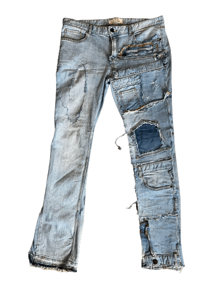 THOMAS DETHELOT | Denim One Leg Blue – Style Déstructuré