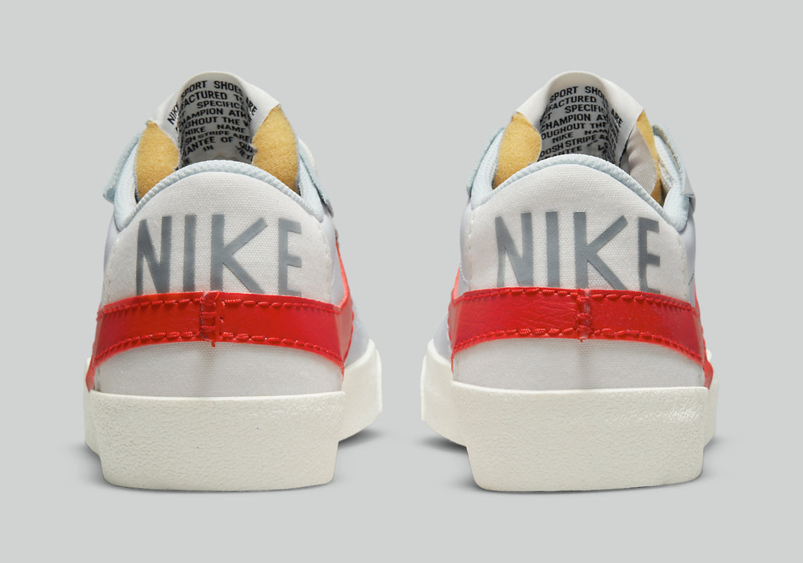 Nike Blazer Low 77 Jumbo White Photon Dust Light Smoke Grey University Red