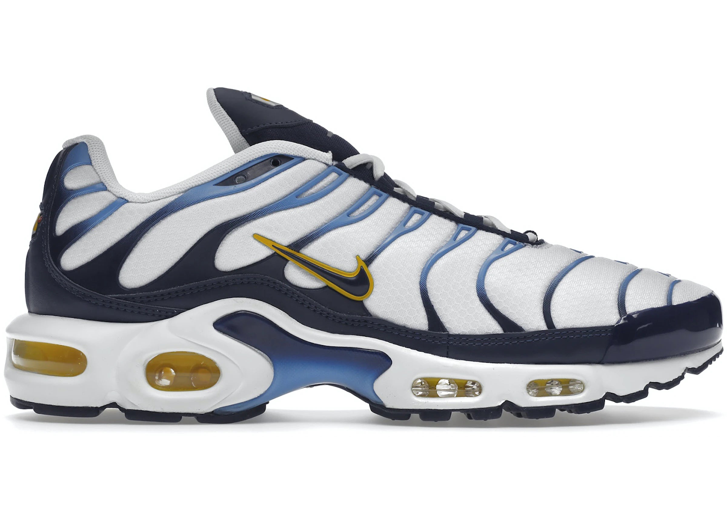 Nike Air Max Plus White Navy Gold