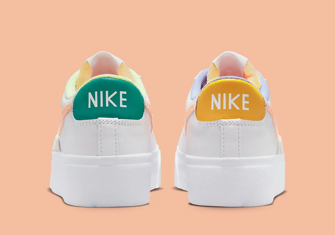 Nike Blazer Low Platform Peach Cream Light Thistle