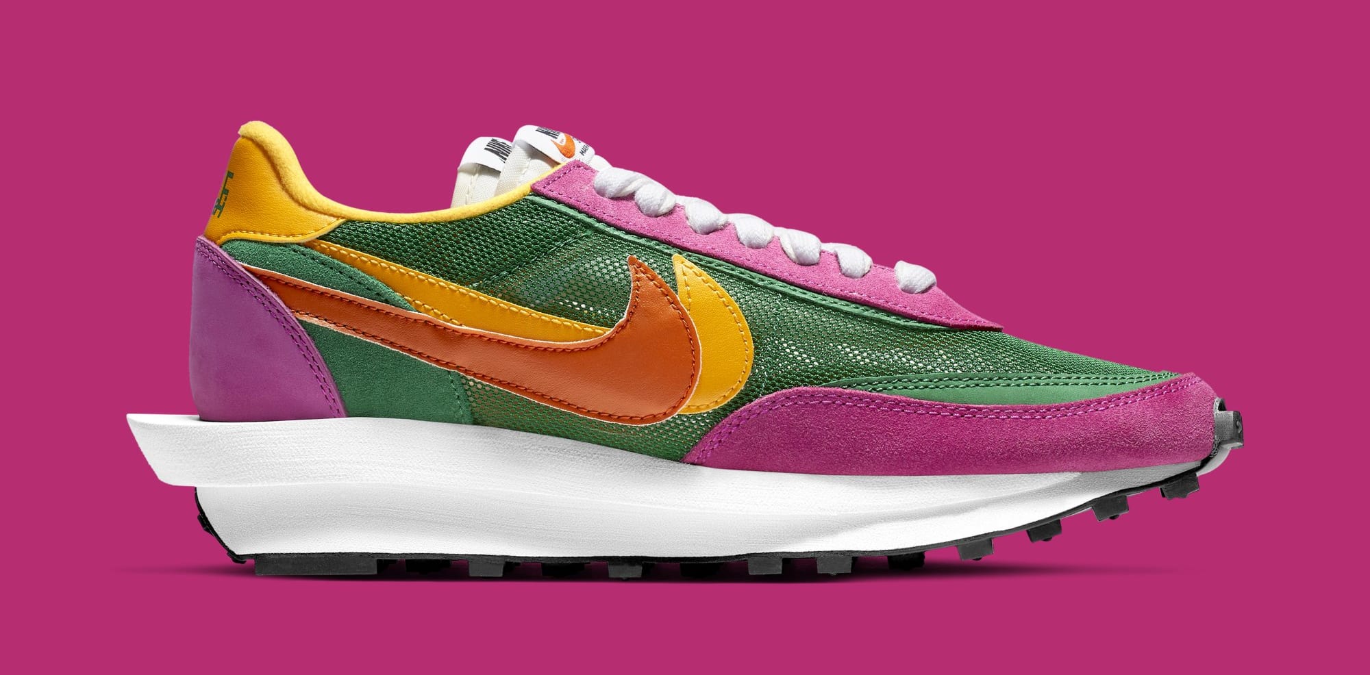 LIVRAISON 72H - Nike - LD Waffle sacai Green Purple