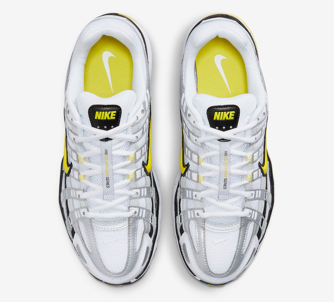 Nike P-6000 Metallic Platinum Opti Yellow