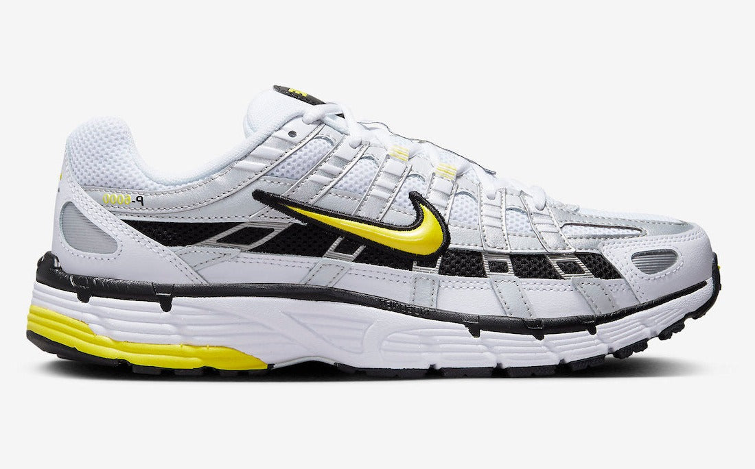 Nike P-6000 Metallic Platinum Opti Yellow