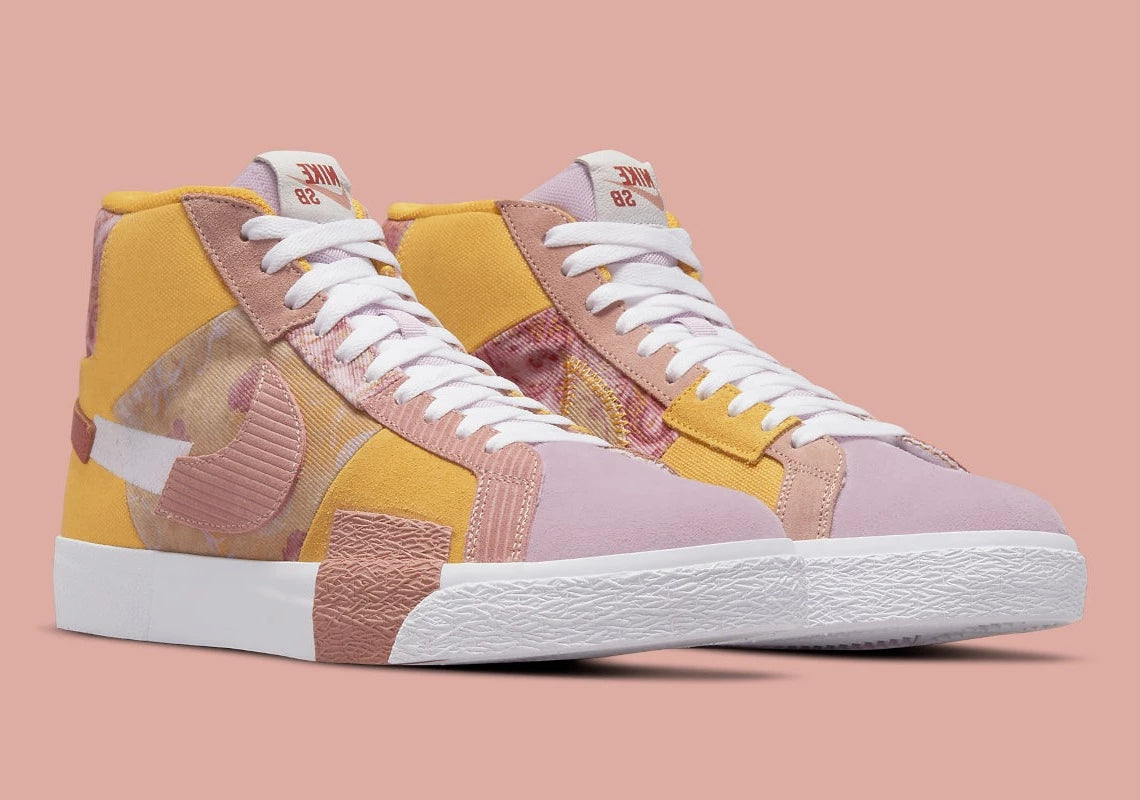 Nike SB Zoom Blazer Mid Premium Floral Paisley Sanded Gold