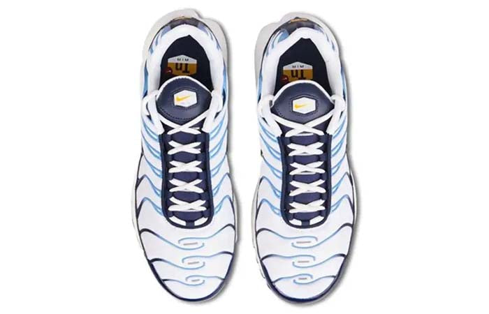 Nike Air Max Plus White Navy Gold