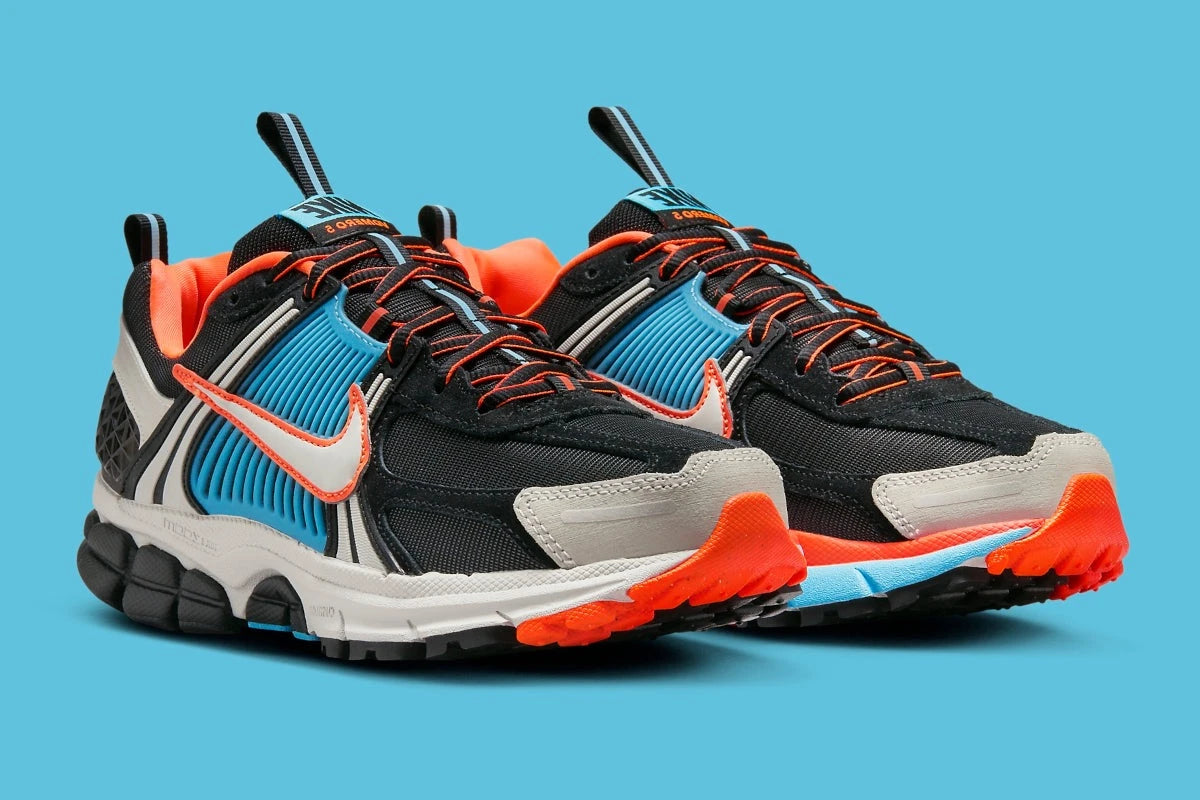 Nike Zoom Vomero 5 Black Blue Glaze Total Orange