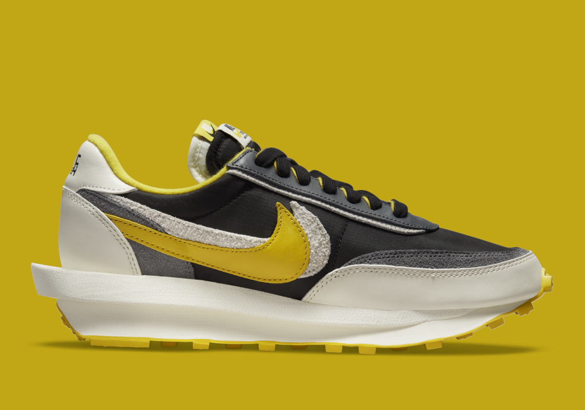 LIVRAISON 72H - Nike LD Waffle sacai Undercover Black Bright Citron