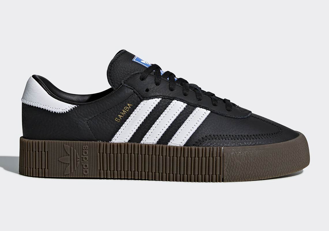 adidas Sambarose Black White Gum