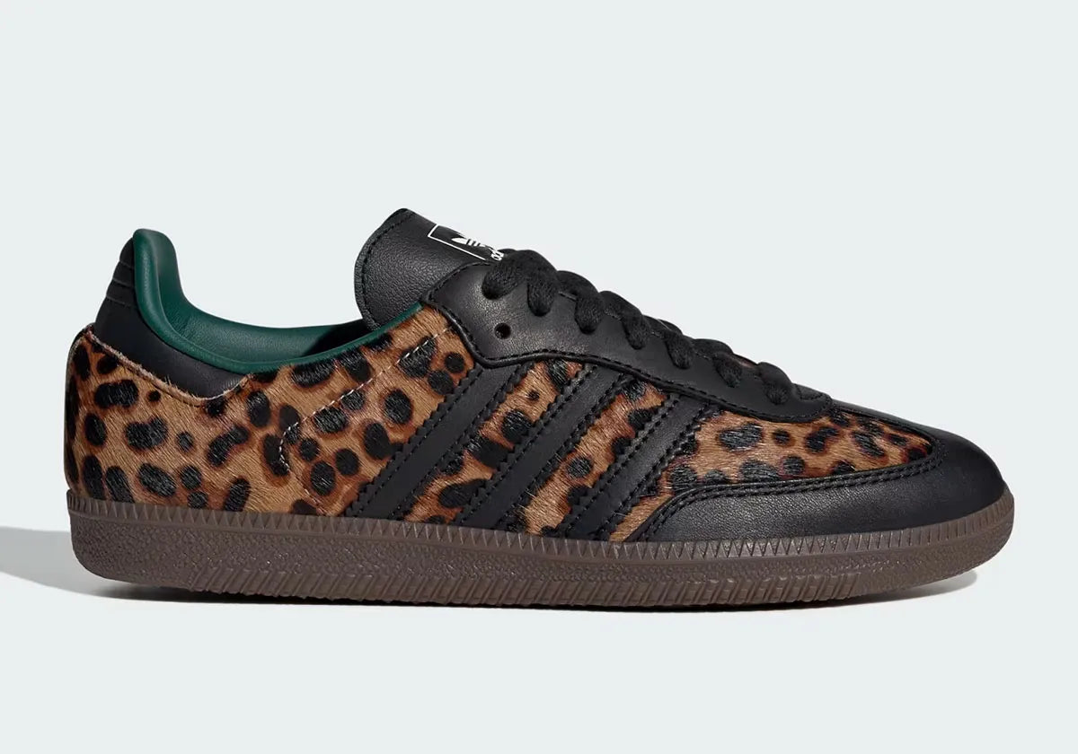 adidas Samba OG Black Green Leopard (Women's)