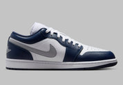 Jordan 1 Low Wolf Grey Midnight Navy