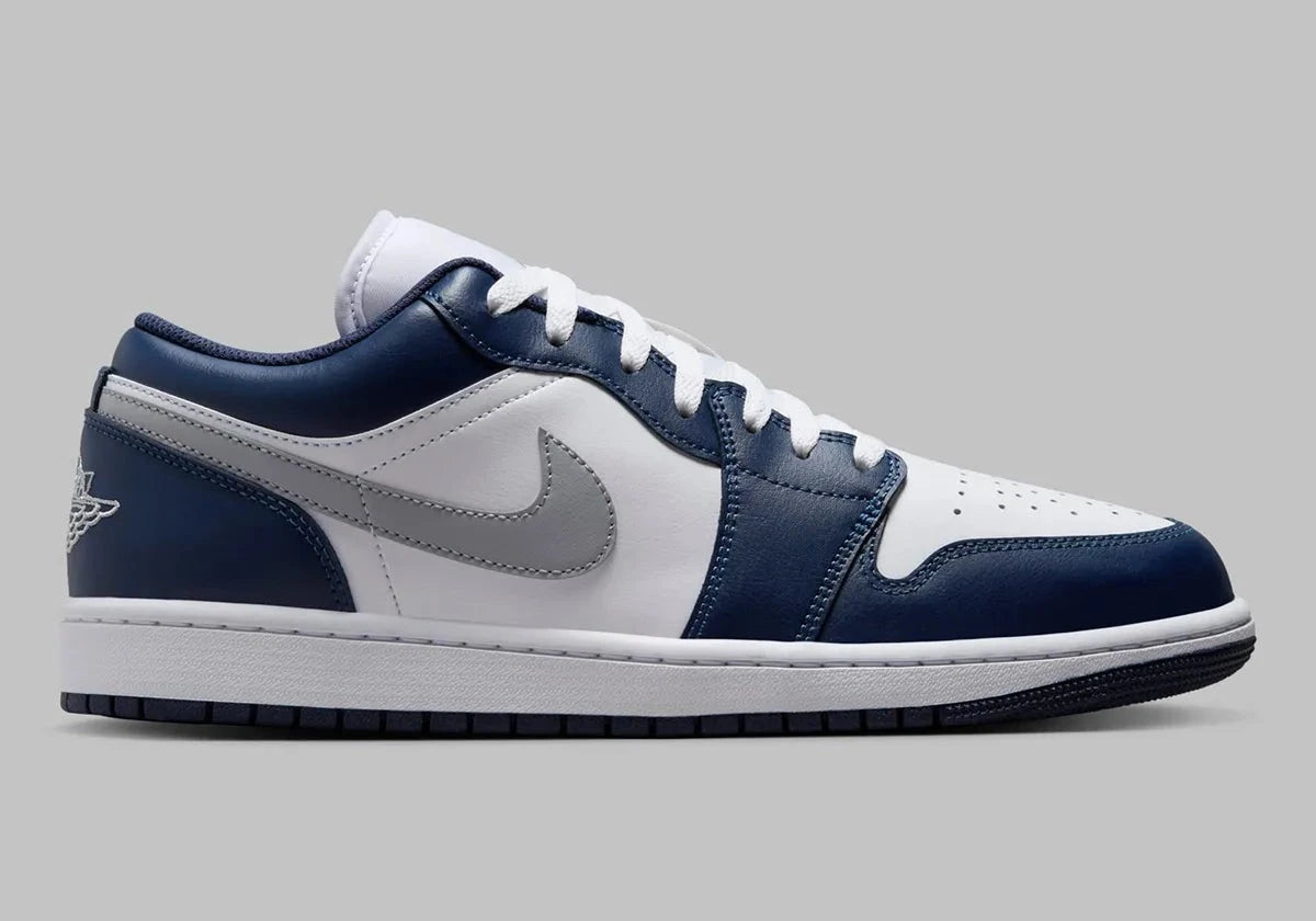 Jordan 1 Low Wolf Grey Midnight Navy