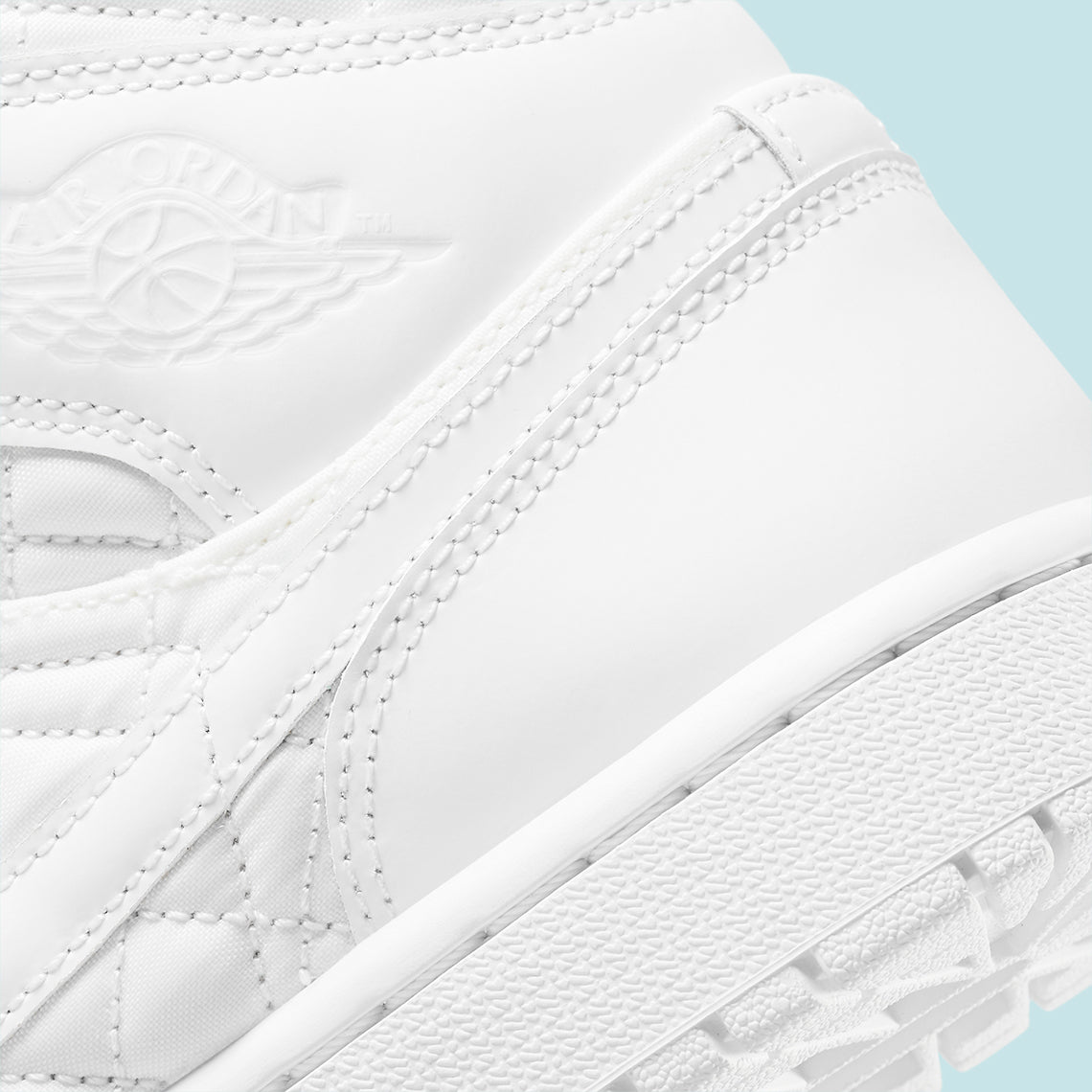 Jordan 1 Mid Quilted White