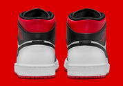 Jordan 1 Mid Gym Red Black Toe