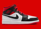 Jordan 1 Mid Gym Red Black Toe