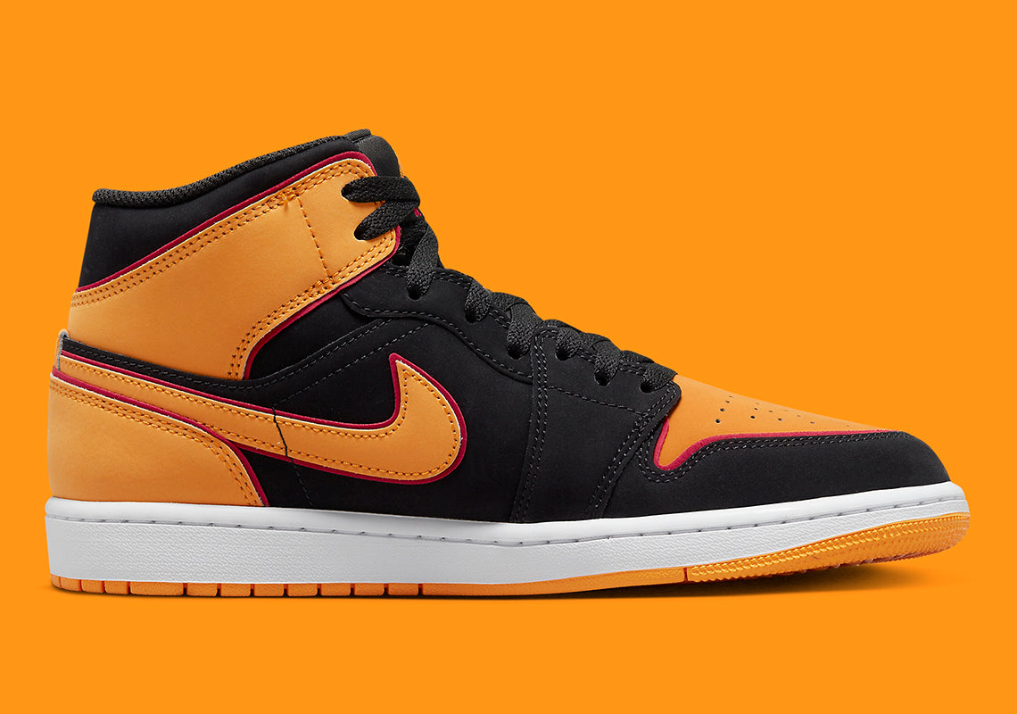 Jordan 1 Mid SE Black Vivid Orange