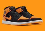 Jordan 1 Mid SE Black Vivid Orange