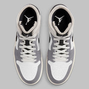 Jordan 1 Mid SE Craft White Cement Grey Black