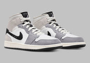 Jordan 1 Mid SE Craft White Cement Grey Black