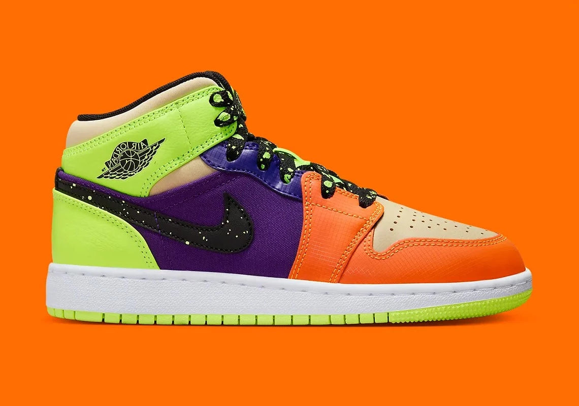 Jordan 1 Mid SE Volt Vivid Orange