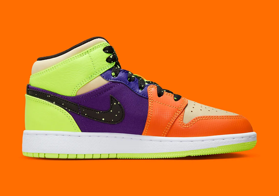 Jordan 1 Mid SE Volt Vivid Orange