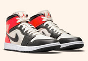 Jordan 1 Mid Newsprint Light Orewood Brown