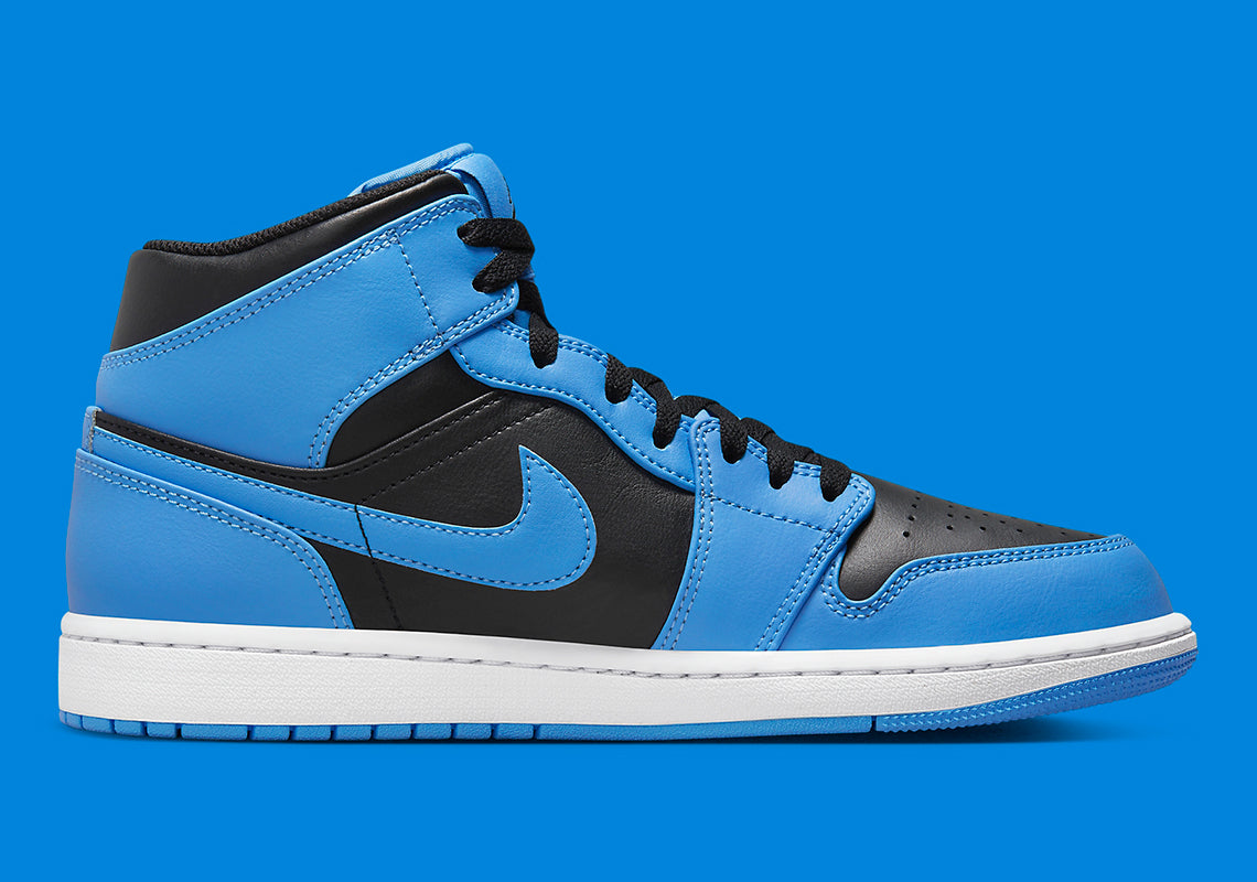 Jordan 1 Mid University Blue Black