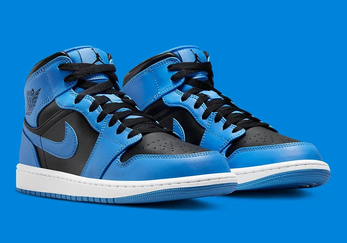 Jordan 1 Mid University Blue Black