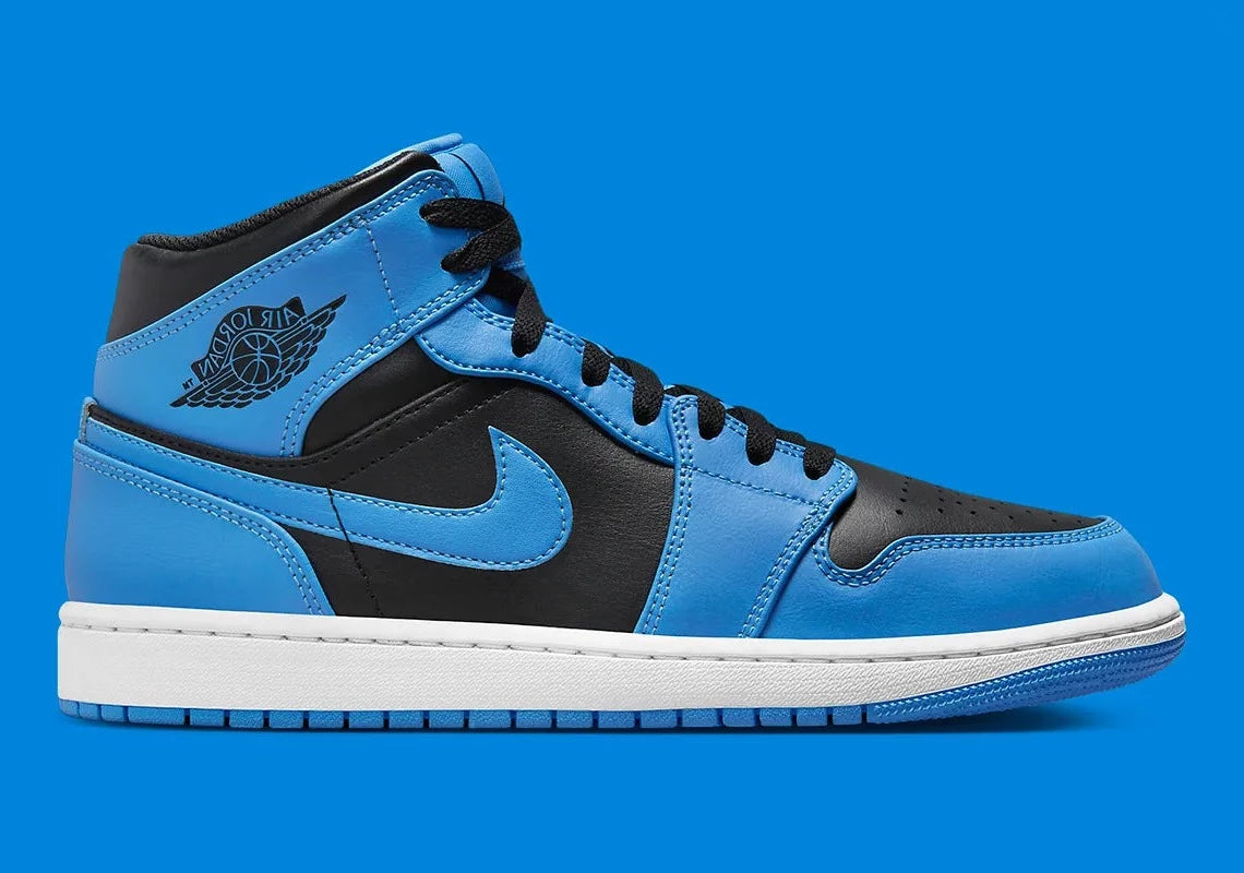 Jordan 1 Mid University Blue Black